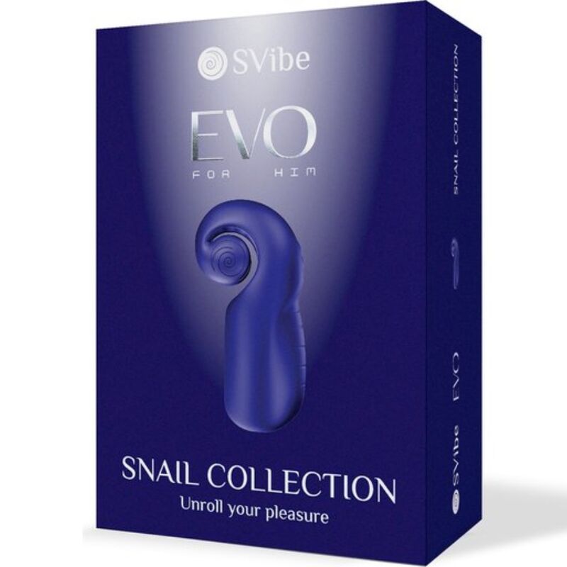 SNAIL VIBE - EVO FOR HIM MALE MASTURBATOR SLIDE NROLL DARK BLUE - NOCTURNA DESIRES