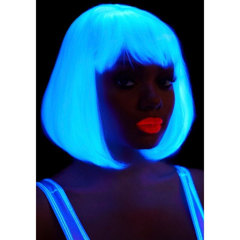 LEG AVENUE - PHOSPHORESCENT BOB CUT WIG WHITE - NOCTURNA DESIRES
