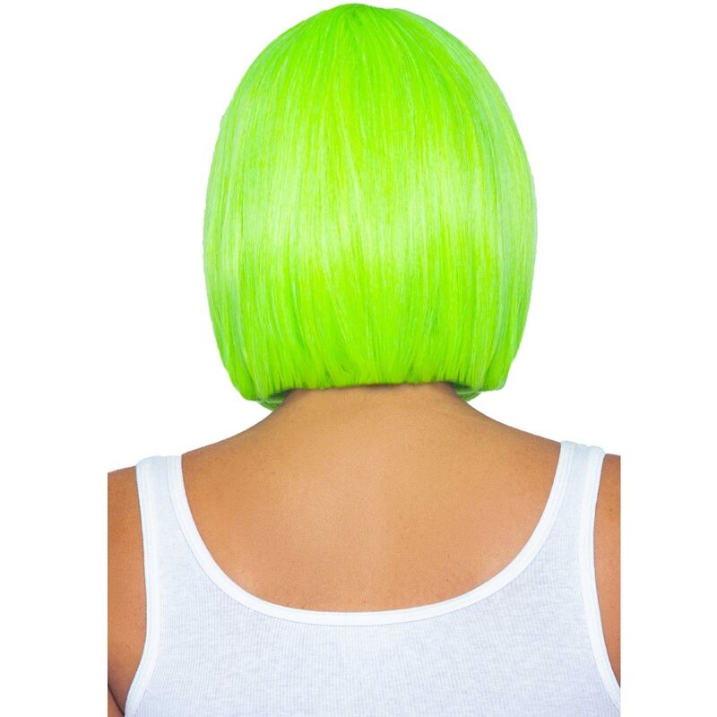 LEG AVENUE - FLUORESCENT BOB WIG NEON GREEN - NOCTURNA DESIRES