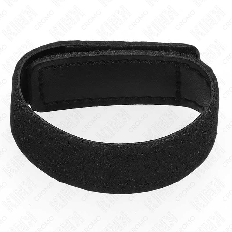 KINK - LEATHER PENIS RING WITH VELCRO CLOSURE 20 X 2 CM - NOCTURNA DESIRES