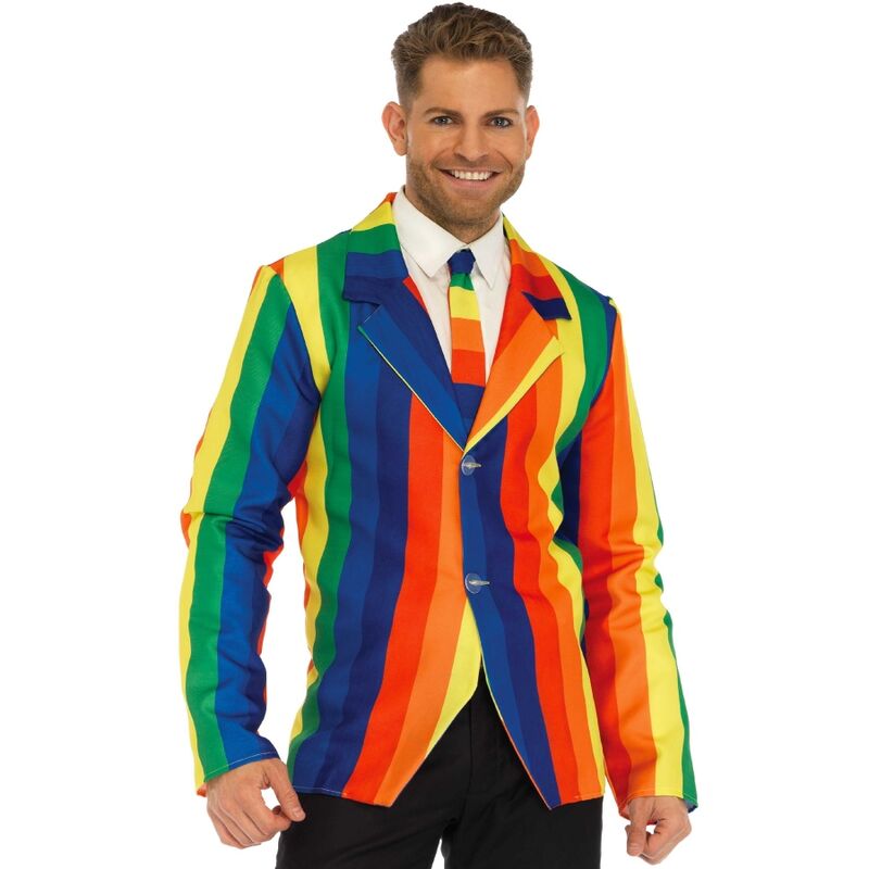 LEG AVENUE - BLAZER + TIE RAINBOW S - NOCTURNA DESIRES