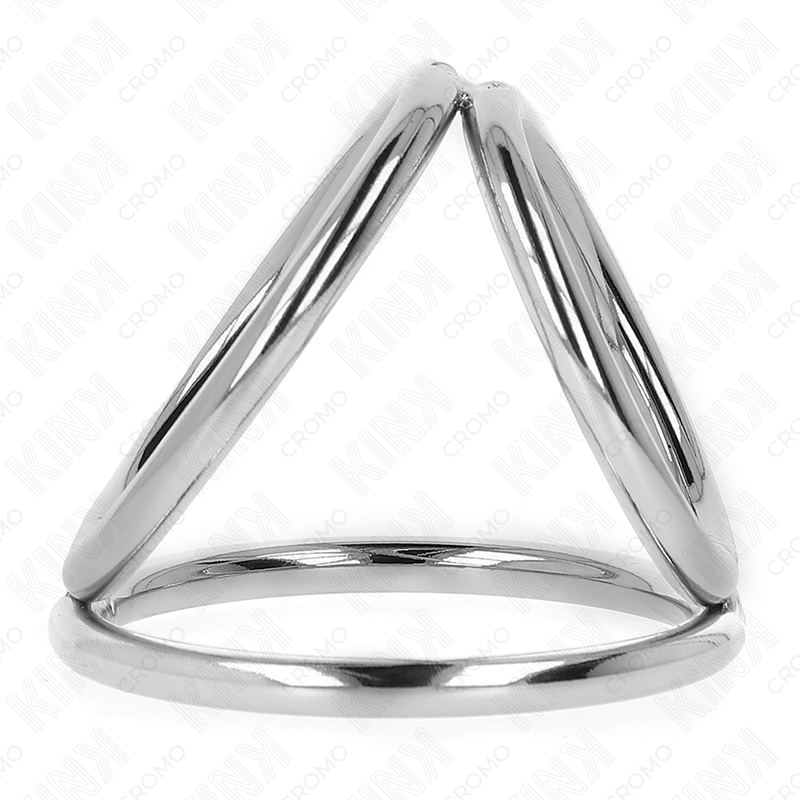 KINK - TRIPLE CHROME METAL PENIS RING 3.8 CM TO 5 CM MODEL 2 - NOCTURNA DESIRES