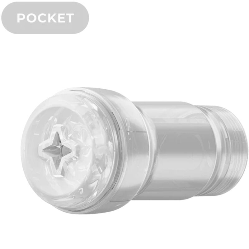 KIIROO - FEEL POCKET STROKER CRYSTAL BY KIIROO TRANSPARENT - NOCTURNA DESIRES