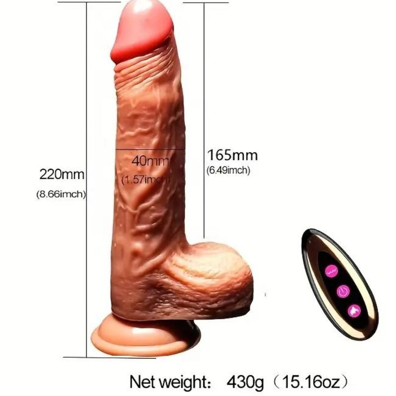 ARMONY - RECHARGEABLE VIBRATING REALISTIC DILDO - NOCTURNA DESIRES