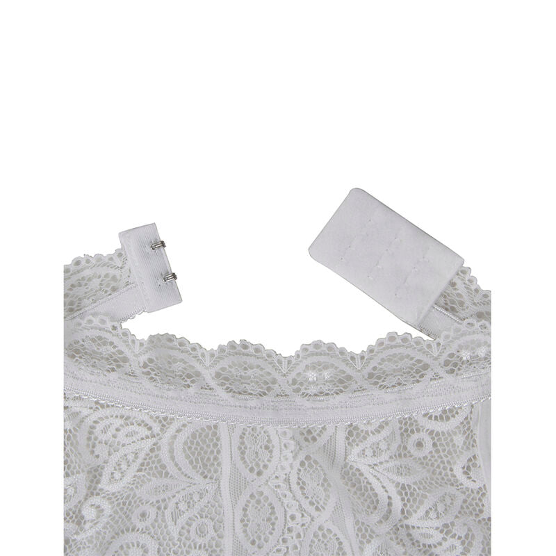 SUBBLIME - 953850 LACE BODYSUIT WHITE S/M - NOCTURNA DESIRES