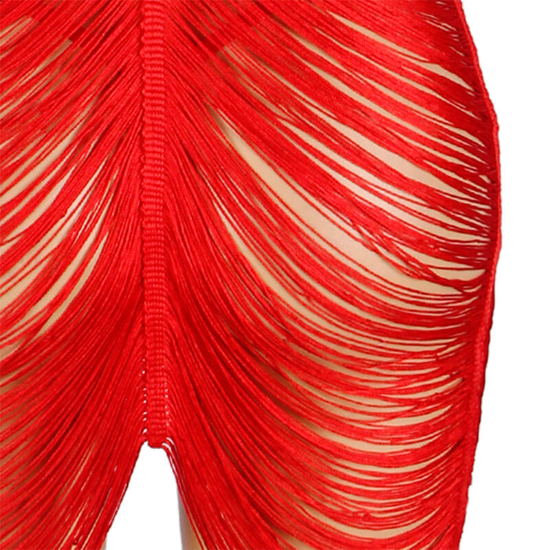 SUBBLIME - 954253 STRAPPY DRESS + THONG RED L/XL - NOCTURNA DESIRES