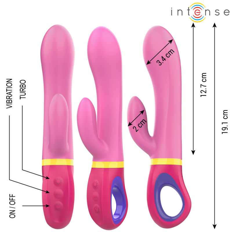 INTENSE - DAPHNE PINK RABBIT VIBRATOR - NOCTURNA DESIRES