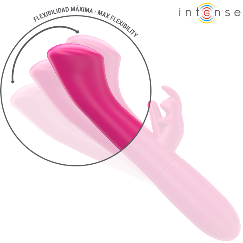 INTENSE - JULIETA RABBIT VIBRATOR 18.6 CM 10 VIBRATIONS PINK - NOCTURNA DESIRES