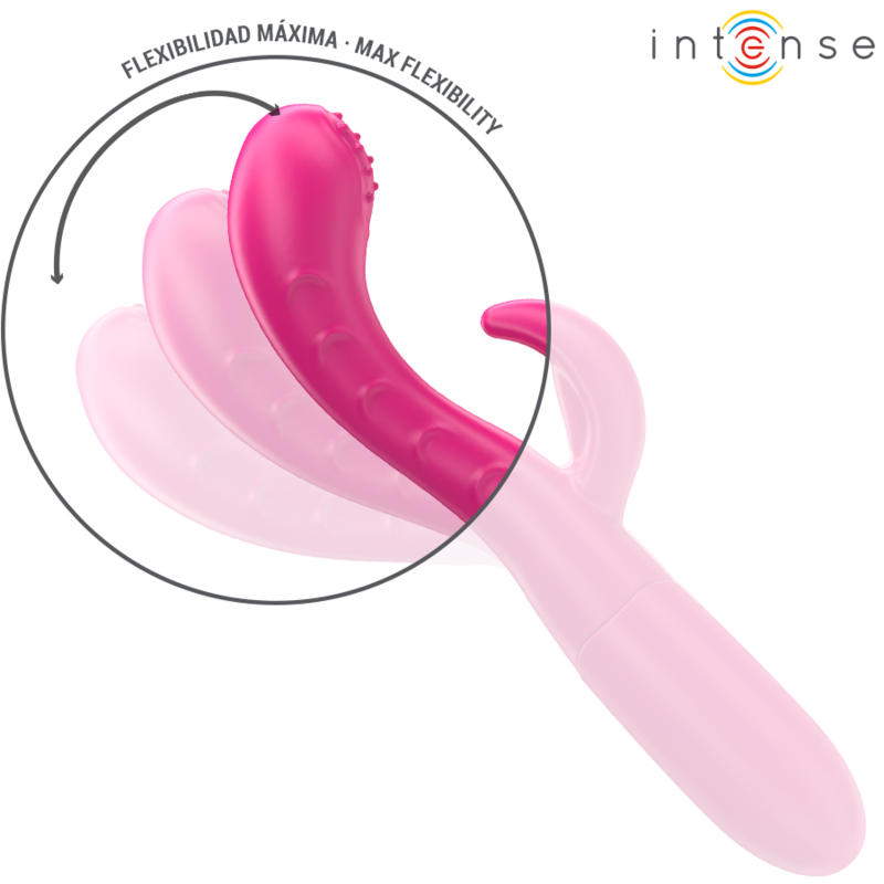 INTENSE - AMARA VIBRATOR WITH STIMULATING TONGUE 10 VIBRATIONS PINK - NOCTURNA DESIRES