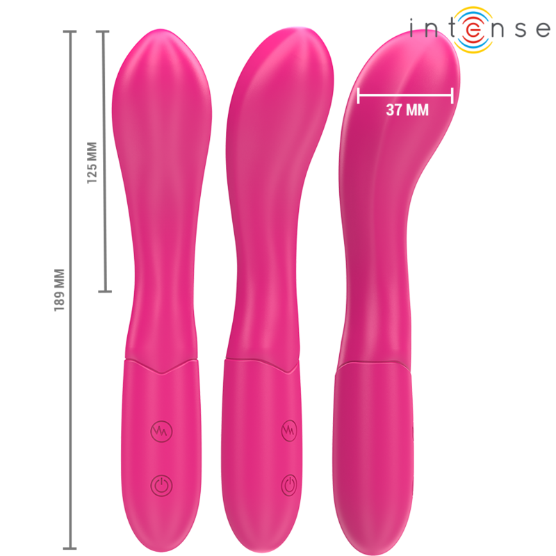 INTENSE - LISETTE VIBRATOR 19 CM FLEXIBLE 10 VIBRATIONS PINK - NOCTURNA DESIRES