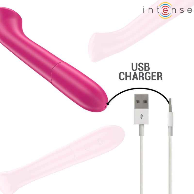 INTENSE - PATY VIBRATOR 19 CM FLEXIBLE 10 VIBRATIONS MODEL 2 PINK - NOCTURNA DESIRES