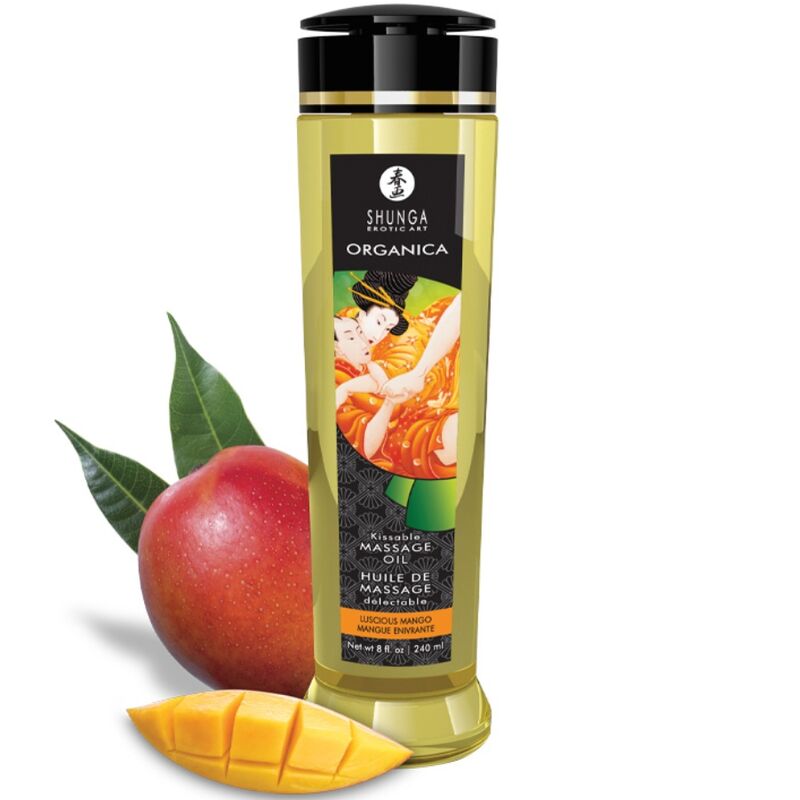 SHUNGA - ORGANIC MASSAGE OIL MANGO 240 ML - NOCTURNA DESIRES