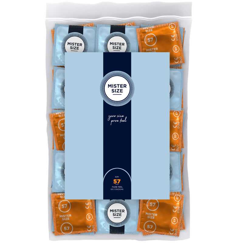 MISTER SIZE - CONDOM SIZE L 57 MM (100 UNITS) - NOCTURNA DESIRES