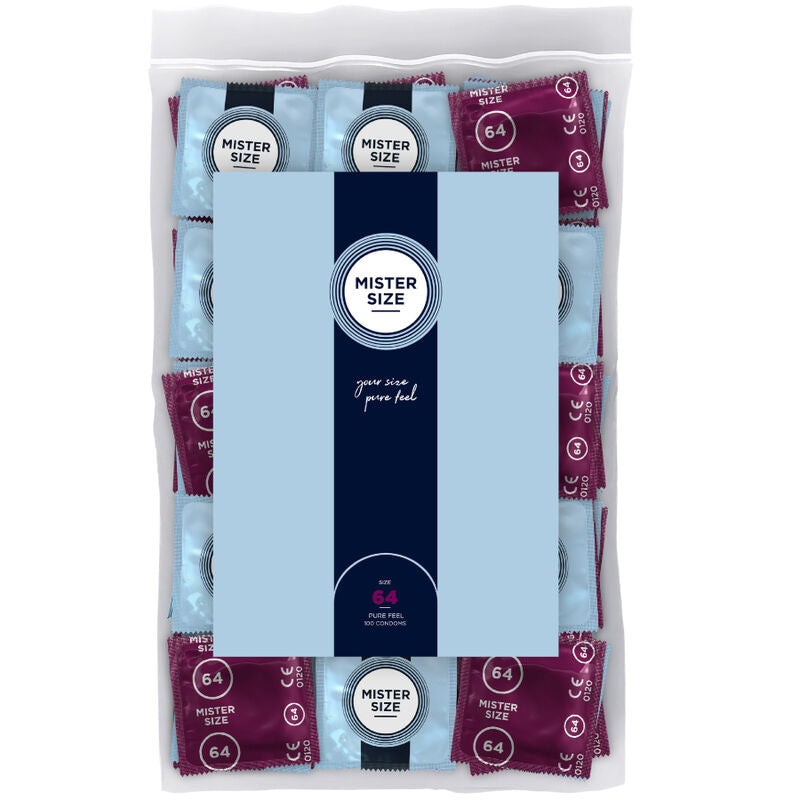 MISTER SIZE - CONDOMS SIZE XXL 64 MM (100 UNITS) - NOCTURNA DESIRES