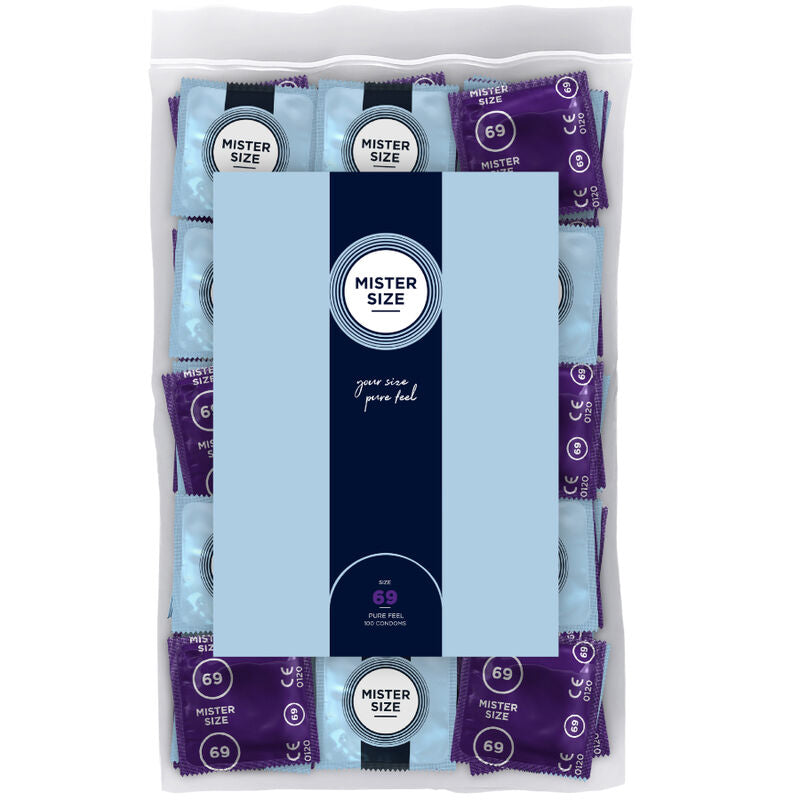 MISTER SIZE - CONDOMS SIZE XXXL 69 MM (100 UNITS) - NOCTURNA DESIRES