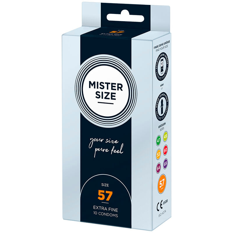 MISTER SIZE - CONDOM SIZE L 57 MM (10 UNITS) - NOCTURNA DESIRES