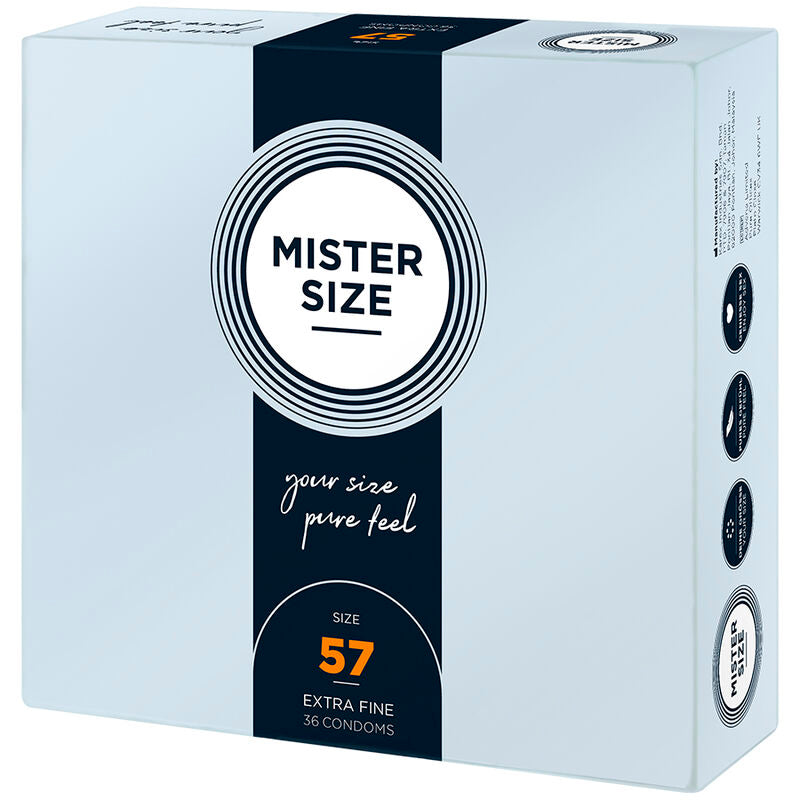 MISTER SIZE - CONDOM SIZE L 57 MM (36 UNITS) - NOCTURNA DESIRES