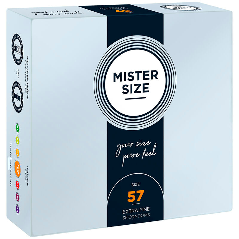 MISTER SIZE - CONDOM SIZE L 57 MM (36 UNITS) - NOCTURNA DESIRES