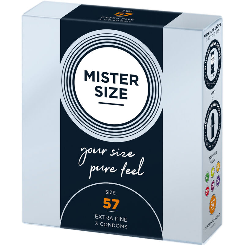 MISTER SIZE - CONDOM SIZE L 57 MM (3 UNITS) - NOCTURNA DESIRES