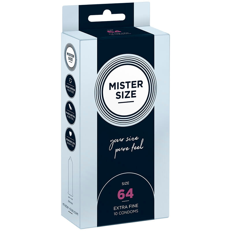 MISTER SIZE - CONDOMS SIZE XXL 64 MM (10 UNITS) - NOCTURNA DESIRES