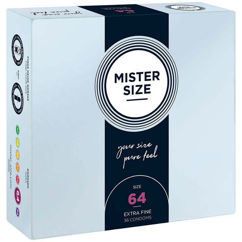 MISTER SIZE - CONDOMS SIZE XXL 64 MM (36 UNITS) - NOCTURNA DESIRES