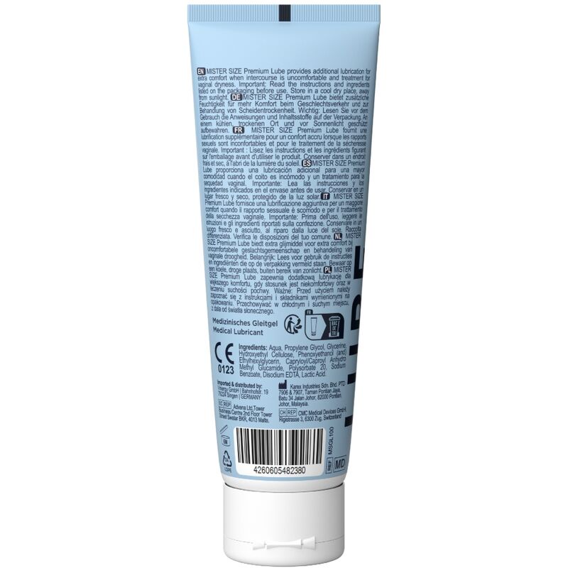 MISTER SIZE - PREMIUM LUBRICANT 100 ML - NOCTURNA DESIRES