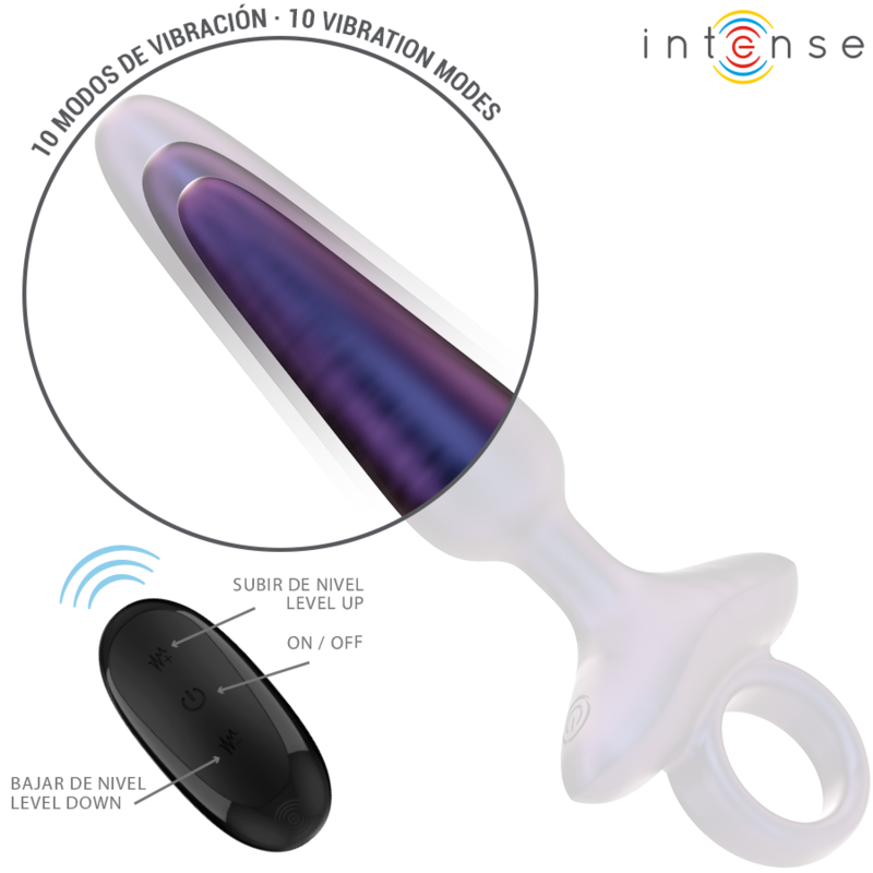 INTENSE - MARLON VIBRATING ANAL PLUG MODEL 4 REMOTE CONTROL - NOCTURNA DESIRES