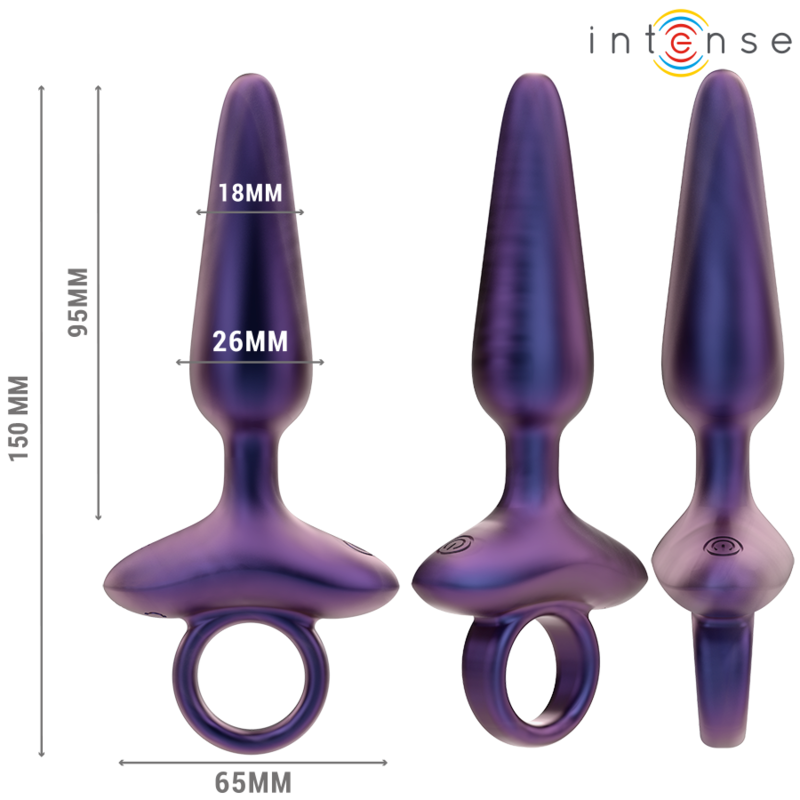 INTENSE - MARLON VIBRATING ANAL PLUG MODEL 4 REMOTE CONTROL - NOCTURNA DESIRES
