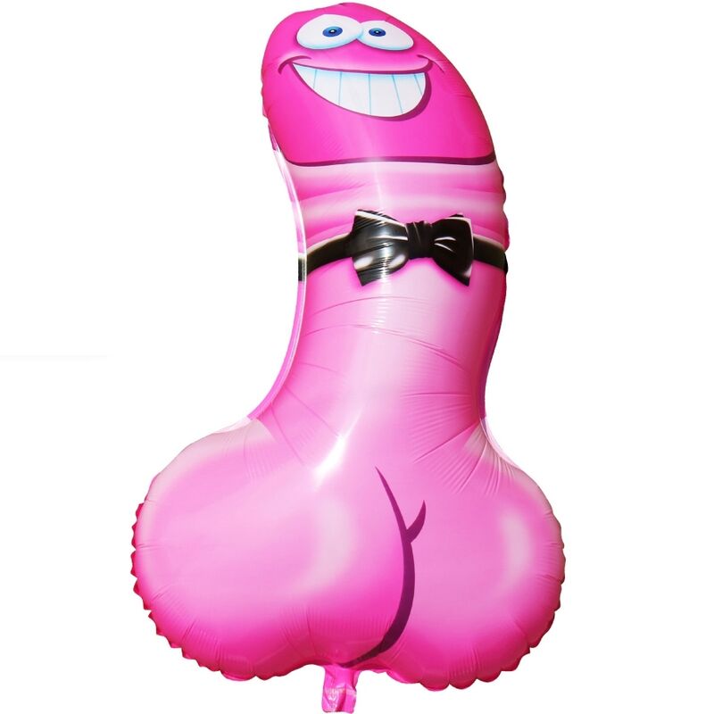 DIABLO PICANTE - PENIS SHAPED PARTY BALLOON PINK - NOCTURNA DESIRES