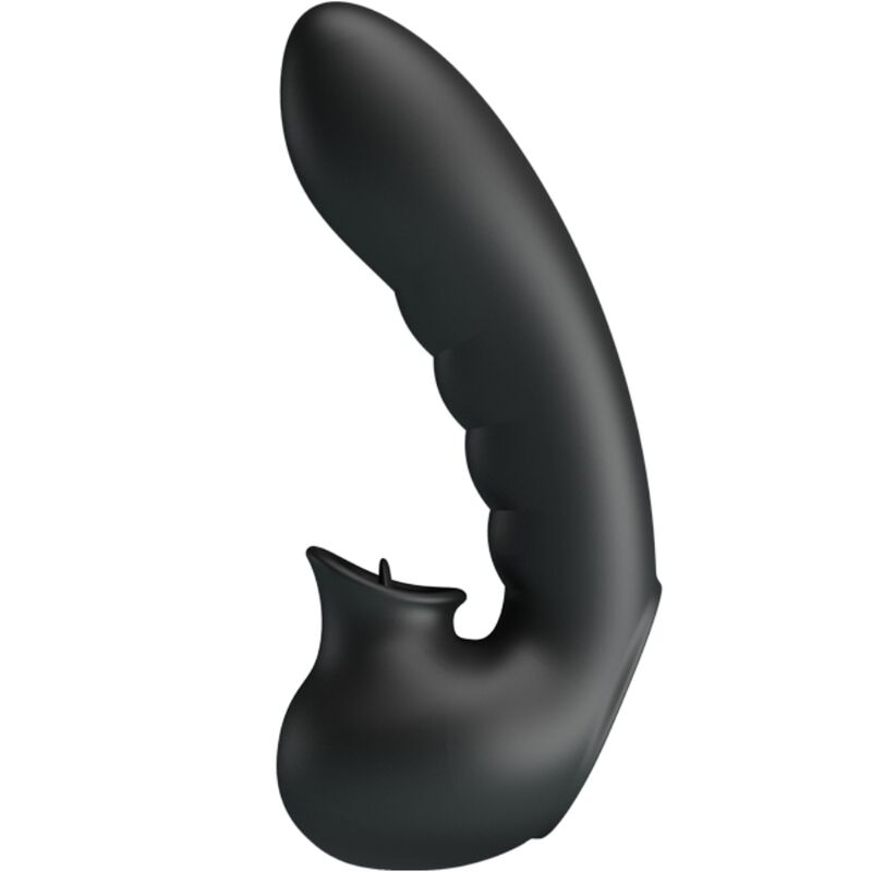 PRETTY LOVE - HOBGOBLIN VIBRATING FINGER CASE 12 VIBRATIONS + CLITORIS STIMULATOR BLACK - NOCTURNA DESIRES