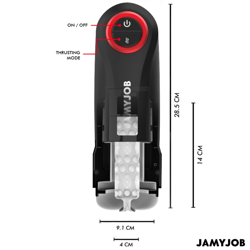 JAMYJOB - GRAVITY AUTOMATIC VAGINA MASTURBATOR 5 THRUSTING MODES AND SOUND EFFECT - NOCTURNA DESIRES