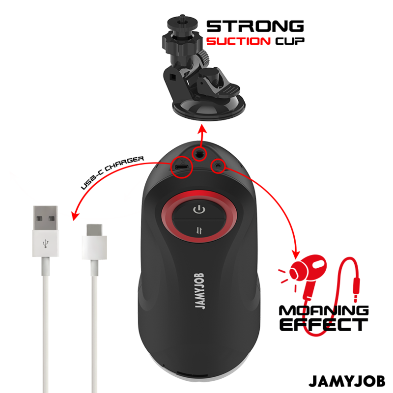 JAMYJOB - GRAVITY AUTOMATIC VAGINA MASTURBATOR 5 THRUSTING MODES AND SOUND EFFECT - NOCTURNA DESIRES