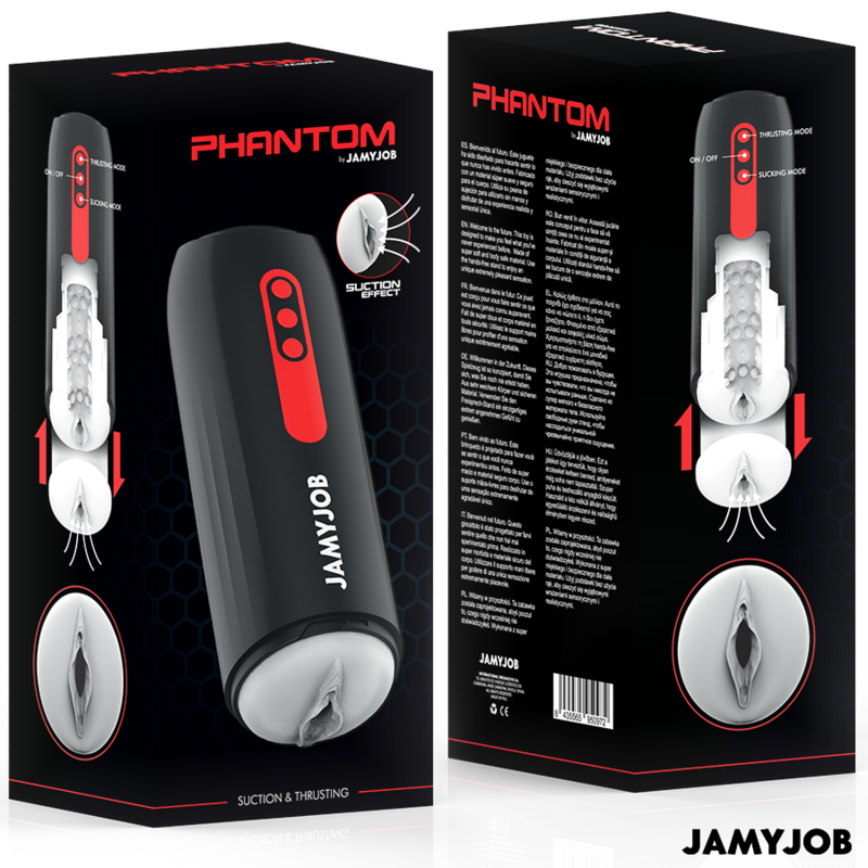 JAMYJOB - PHANTOM AUTOMATIC VAGINA MASTURBATOR 5 SUCTION AND THRUST MODES - NOCTURNA DESIRES