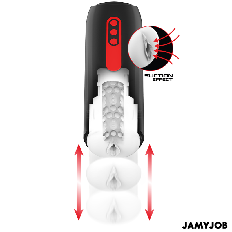 JAMYJOB - PHANTOM AUTOMATIC VAGINA MASTURBATOR 5 SUCTION AND THRUST MODES - NOCTURNA DESIRES