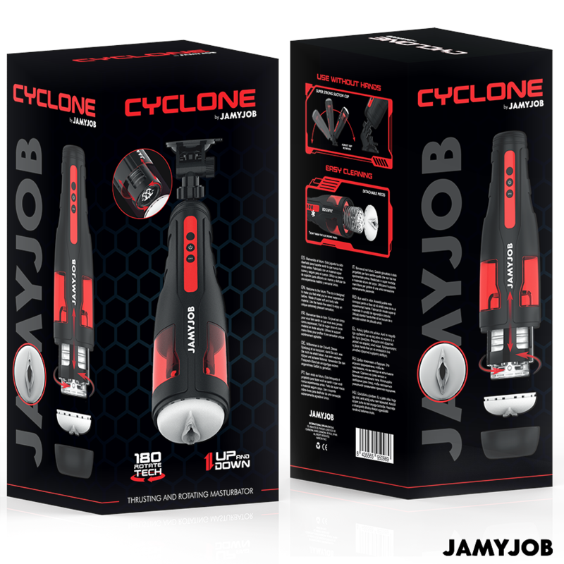 JAMYJOB - CYCLONE AUTOMATIC VAGINA MASTURBATOR 10 ROTATION AND THRUST MODES - NOCTURNA DESIRES