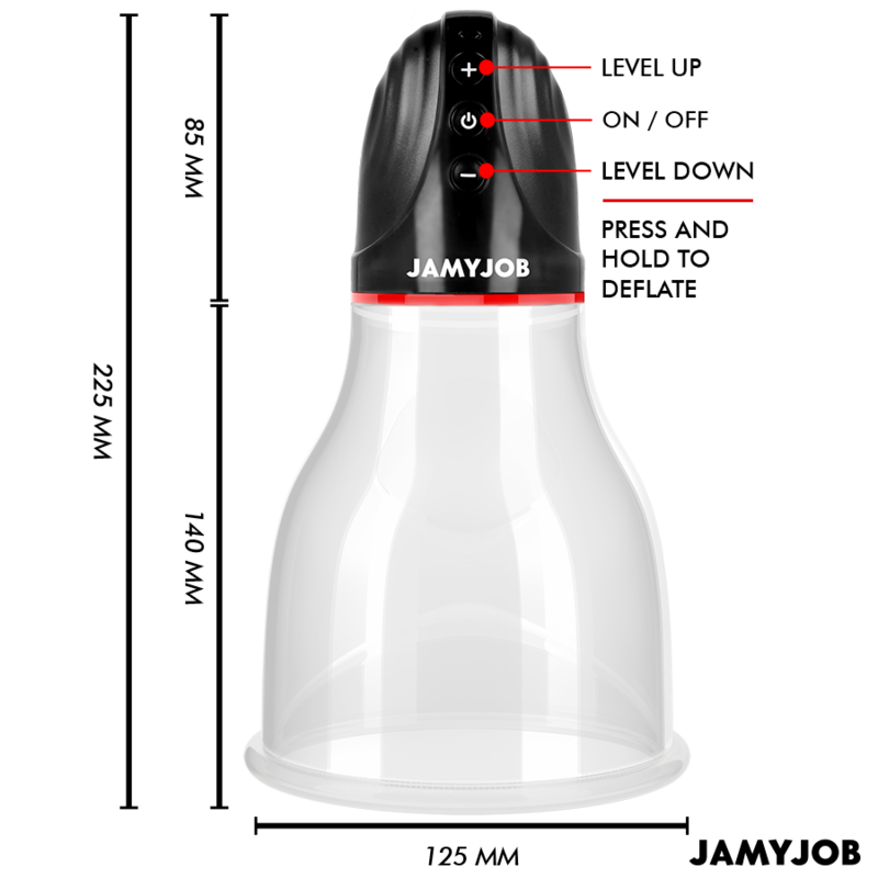 JAMYJOB - XPAND LITE AUTOMATIC TESTICLE PUMP 3 SUCTION LEVELS GREY - NOCTURNA DESIRES