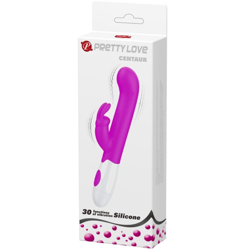 PRETTY LOVE - CENTAUR VIBRATOR RABBIT 30 VIBRATION MODES PURPLE - NOCTURNA DESIRES