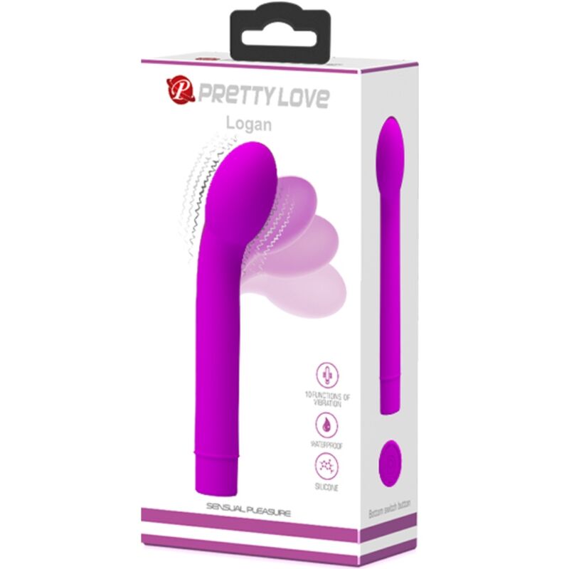 PRETTY LOVE - LOGAN G-SPOT VIBRATOR 10 VIBRATIONS PURPLE - NOCTURNA DESIRES