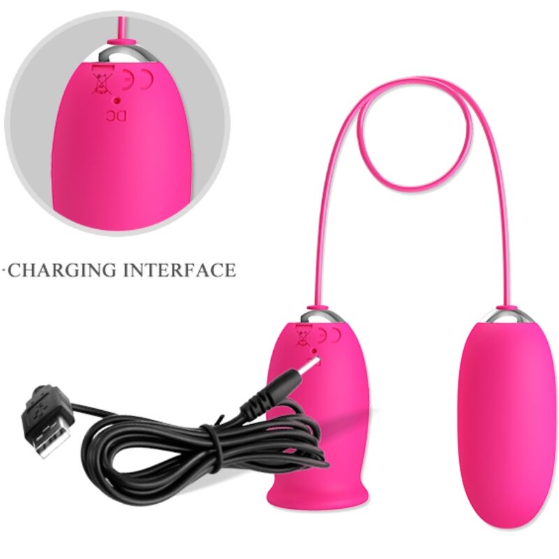 PRETTY LOVE - DAISY VIBRATING EGG + CLITORIS STIMULATING TONGUE PINK - NOCTURNA DESIRES