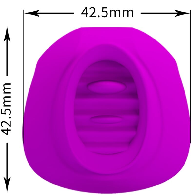 PRETTY LOVE - ESTELLE TONGUE CLITORIS STIMULATOR 12 VIBRATIONS PURPLE - NOCTURNA DESIRES
