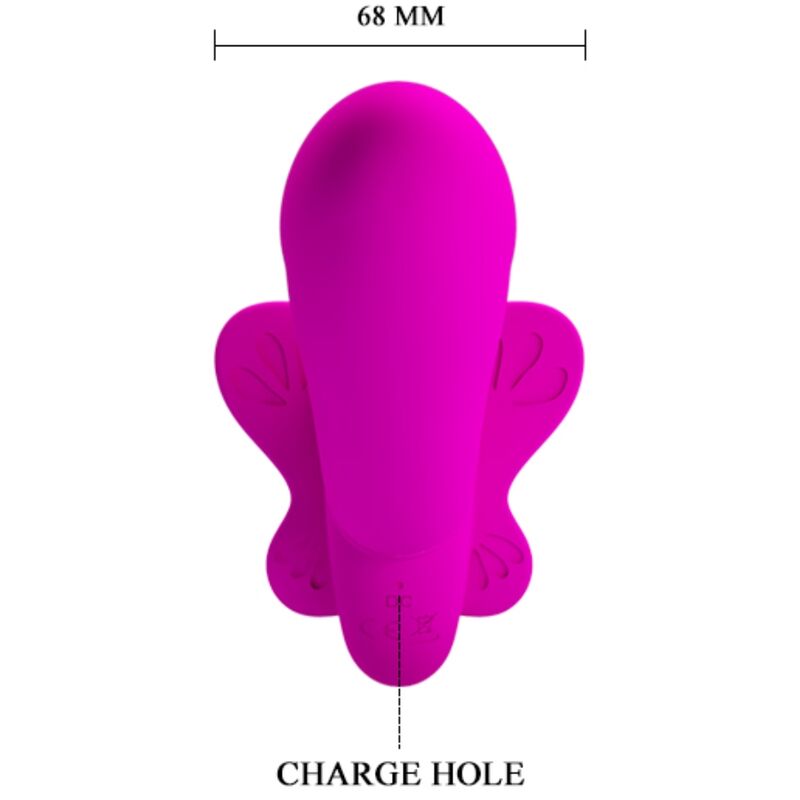 PRETTY LOVE - VALERIE DOUBLE STRAP-ON VIBRATOR 12 VIBRATIONS PURPLE - NOCTURNA DESIRES