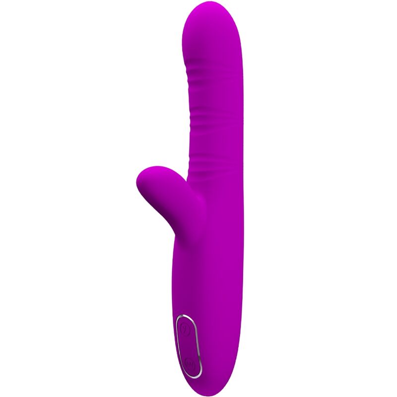 PRETTY LOVE - ANGELIQUE MULTIFUNCTION VIBRATOR + CLITORIS STIMULATOR PURPLE - NOCTURNA DESIRES