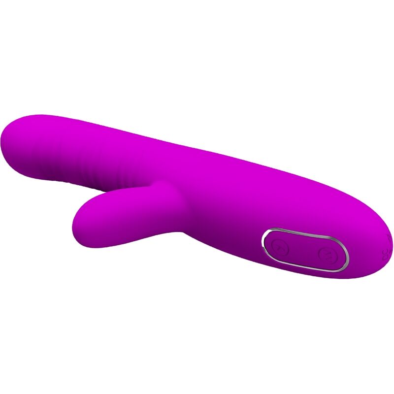 PRETTY LOVE - ANGELIQUE MULTIFUNCTION VIBRATOR + CLITORIS STIMULATOR PURPLE - NOCTURNA DESIRES