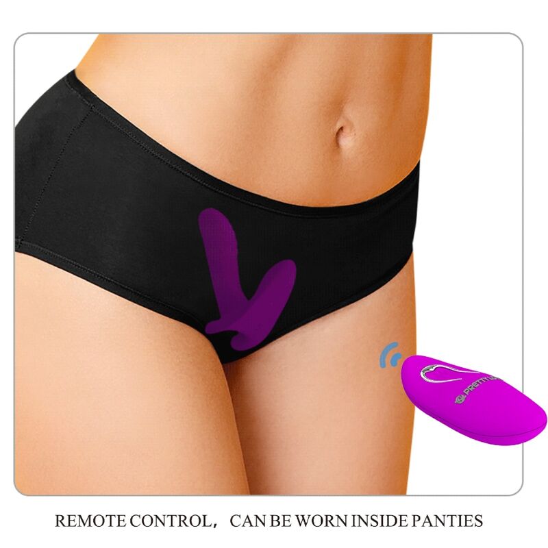 PRETTY LOVE - MASSAGER & VIBRATOR 12 VIBRATIONS REMOTE CONTROL PURPLE - NOCTURNA DESIRES