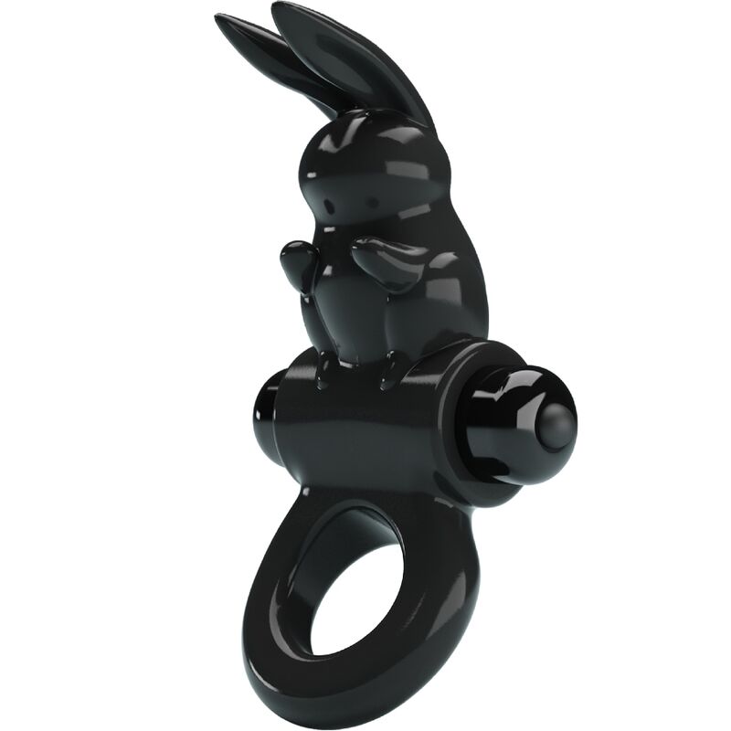 PRETTY LOVE - EXCITING RING RABBIT VIBRATOR RING 10 VIBRATIONS BLACK - NOCTURNA DESIRES