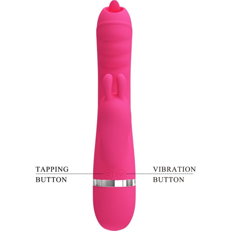 PRETTY LOVE - PHOENIX MULTIFUNCTION RABBIT VIBRATOR PINK - NOCTURNA DESIRES