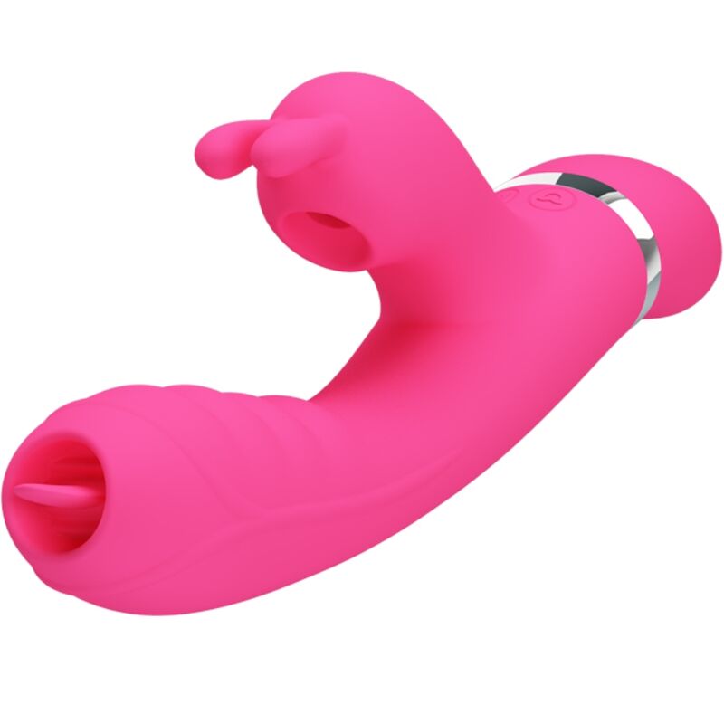 PRETTY LOVE - PHOENIX MULTIFUNCTION RABBIT VIBRATOR PINK - NOCTURNA DESIRES