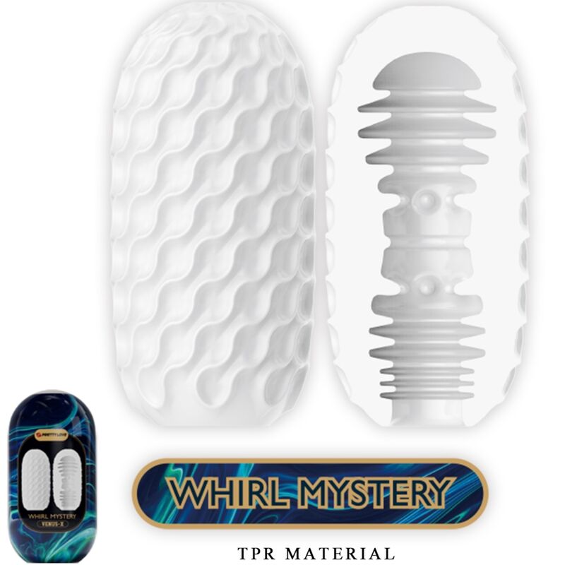 PRETTY LOVE - VENUS X 15 SILICONE MALE MASTURBATORS WHITE - NOCTURNA DESIRES