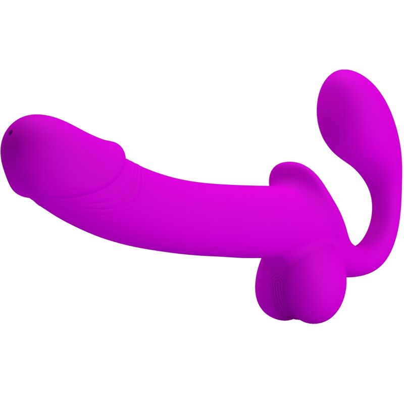 PRETTY LOVE - KELPIE DOUBLE STRAP-ON STIMULATOR PURPLE - NOCTURNA DESIRES