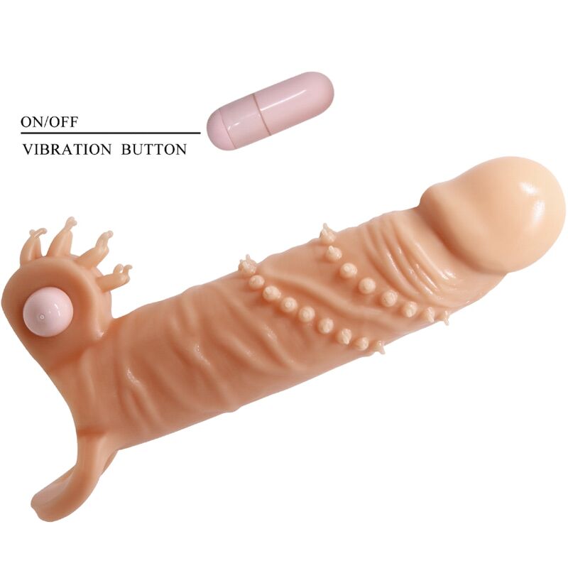PRETTY LOVE - CONNOR PENIS SLEEVE + CLITORIS STIMULATOR FLESH - NOCTURNA DESIRES